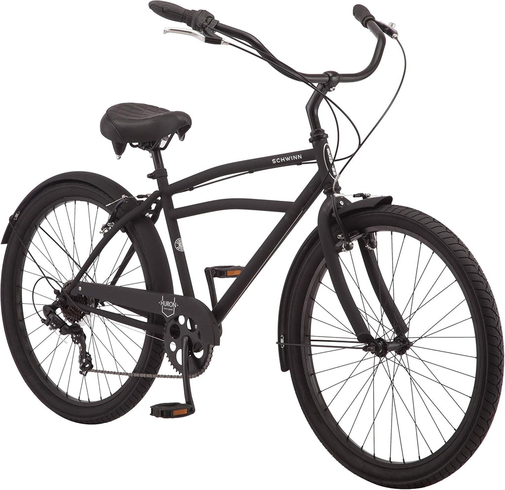 Schwinn Cruiser Bike, 26 Inch Bike for Women and Men, Beach Cruiser Bicycle, Linear Pull Brakes, Comfortable Padded Seat, Upright Riding Position, Adult Bicycle