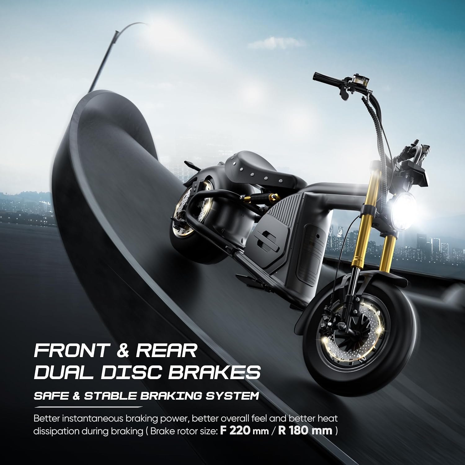eAhora 4000W M8S Electric Motorcycle for Adults,72V 35Ah Lithium Battery 87 Miles Long Range, Full Suspension Dual Hydraulic Brakes,IP6 Color LCD Display Street Legal High Speed Bike