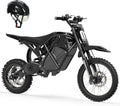 ESKUTE Electric Dirt Bike for Teens Adults, Mid-Drive Motor 3500W Peak, Electric Motorcycle 48V23Ah Battery, Hydraulic Brake，53Mile,38mph, Hydraulic Nitrogen Shock Absorbers, Black with Helmet