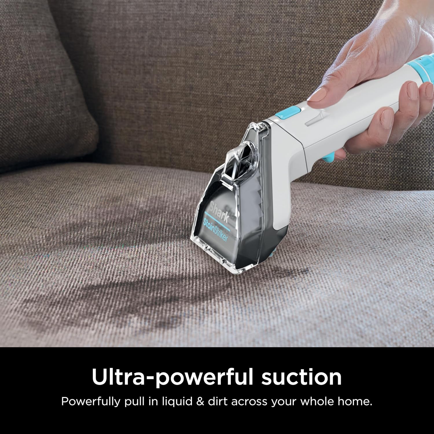 Shark StainStriker Portable Carpet, Upholstery & Area Rug Cleaner with Pet Mess Extractor, Stain & Odor Remover, Perfect for Car Interiors, White, PX201