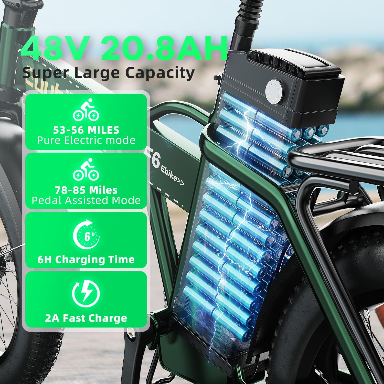 1000W Folding Electric Bike,48V 20AH Removable Battery E Bike,80 Miles Max Range Electric Bike for Adults,20' Fat Tire Foldable ebike,Adult Electric Bicycle for Commute Beach Snow