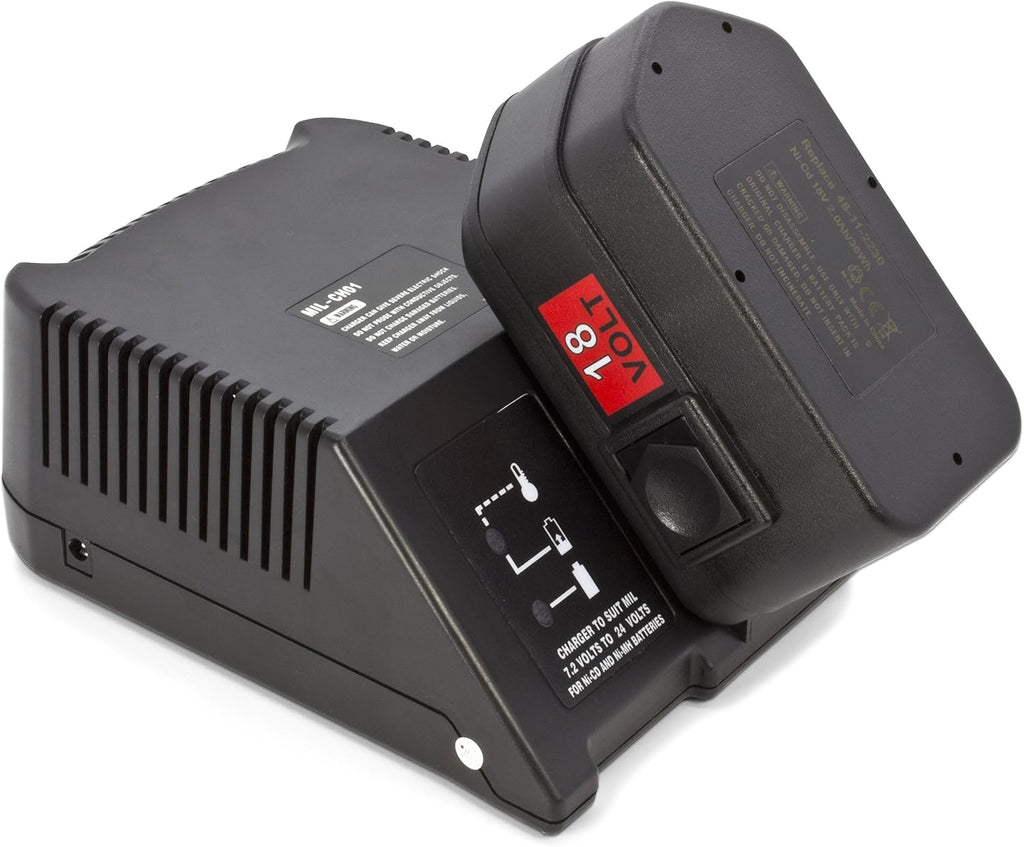 ExpertPower® 18v 2000mAh NiCd Battery for Milwaukee 48-11-2230 48-11-2200 48-11-2232, 8940158631 Battery Pack (2 Batteries + 1 Charger)