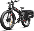 Rakowe Folding Electric Bike for Adults, 3000W Peak Dual Motor Ebike, 26' Fat Tire E-Bike, 48V Battery, Up to 35MPH & 60 Miles, All-Terrain, UL Certified, Suspension Electric Dirt Bike