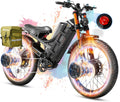 eAhora 5600W Romeo Pro 3 Dual Motor Electric Bike for Adults 50MPH, 60V70A, 26x4 Fat Tire Full Suspension All Terrain Ebike for Men Women, Up to 200 Miles for Snow Off-Road Commuter Mountain E-Bike