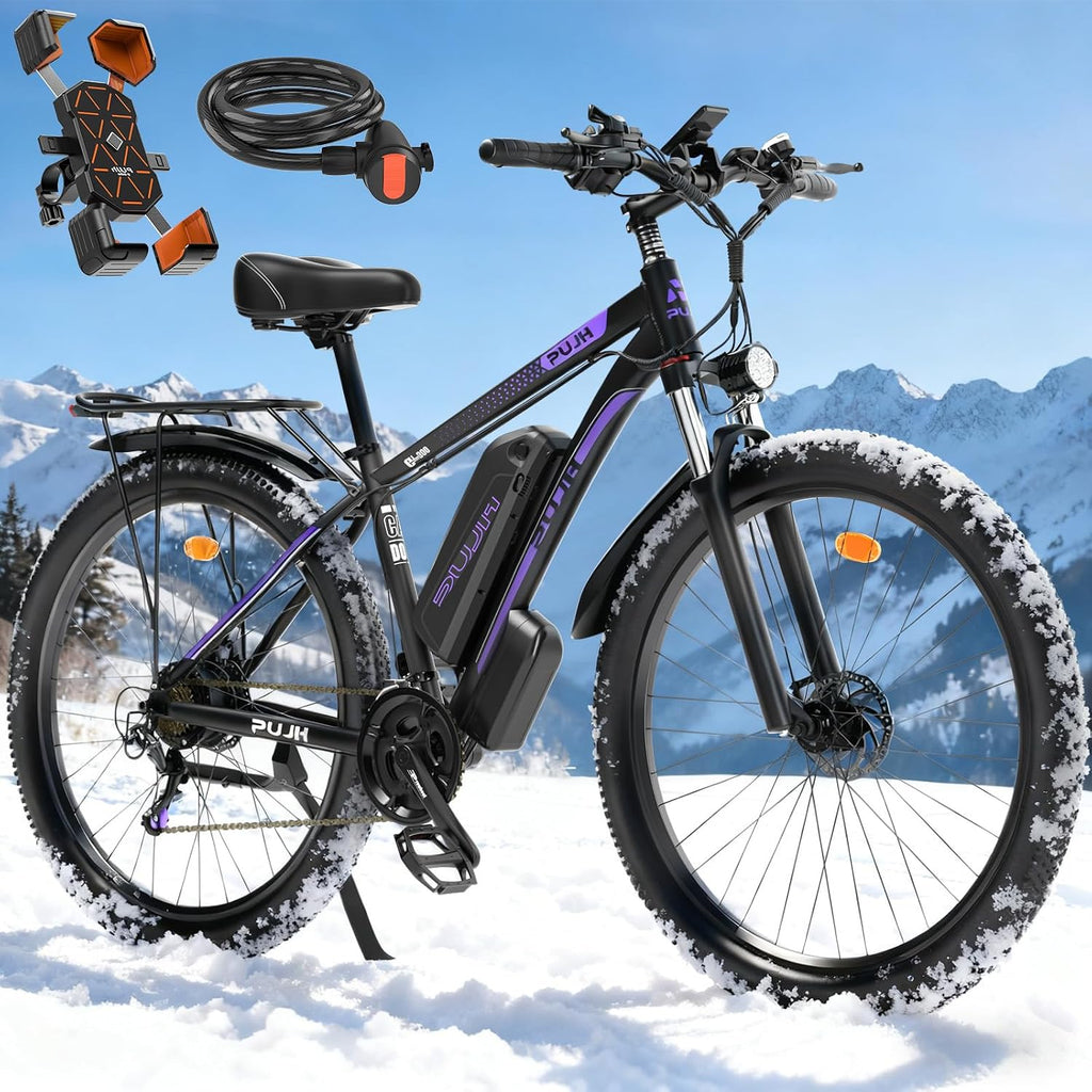 Electric Bike for Adults with Peak 2000W, Max 34 mph 30-80 Miles Commuting Electric Mountain Bike, 48V 17.5Ah Removable Battery 21-Speed Disc Brakes, 29' Tires and Front Suspension