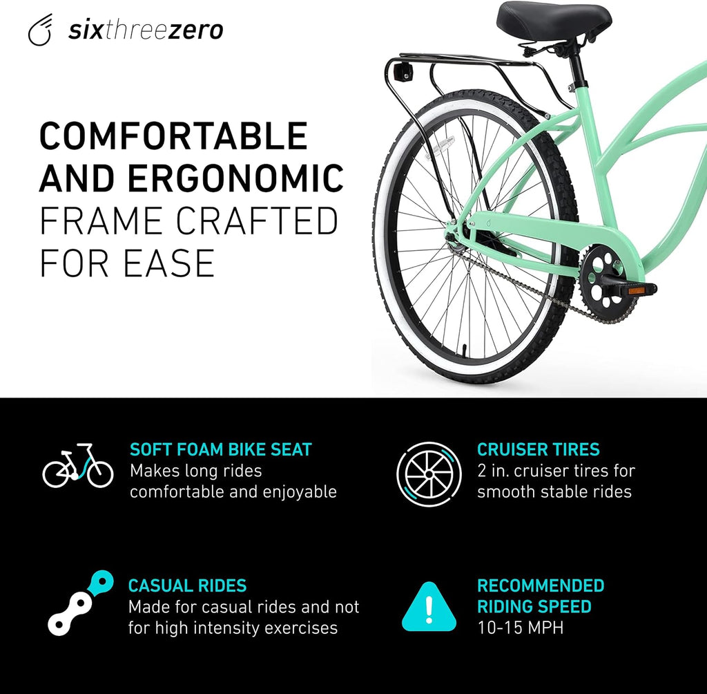 sixthreezero Around The Block Women's Beach Cruiser Bike