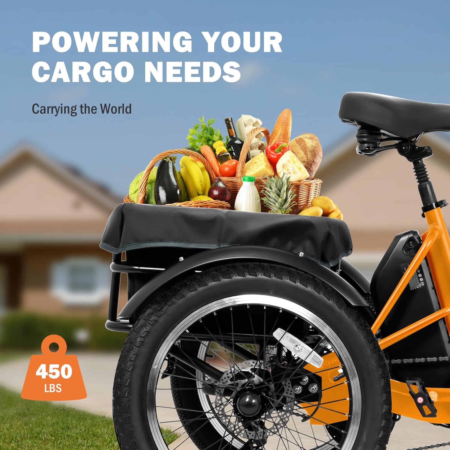 ACTBEST Triker Electric Bike, Peak 1200W Brushless Motor Folding Trike Ebike, 748.8Wh Removable Battery,Up to 70 Miles,Step-Thru 3 Wheel Electric Bicycle,20X3.0 Fat Tire Tricycle for Adults