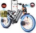 eAhora 2026 Romeo Pro 3 5600W 50Mph High-Torque Ebike, 60V 80Ah 250-Mile Long Range Electric Bike for Adults, Adjustable Air Suspension, 26'' Puncture-Proof Tire, UL 2849 Certified by TÜV