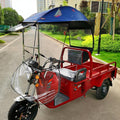 Adult Tricycle Cover Electric Tricycle Covers Tricycle Frame Canopy, Protect 3-Wheel Bike from Rain,Dust,Debris,and Sun, for Outdoor Riding(Blue A)