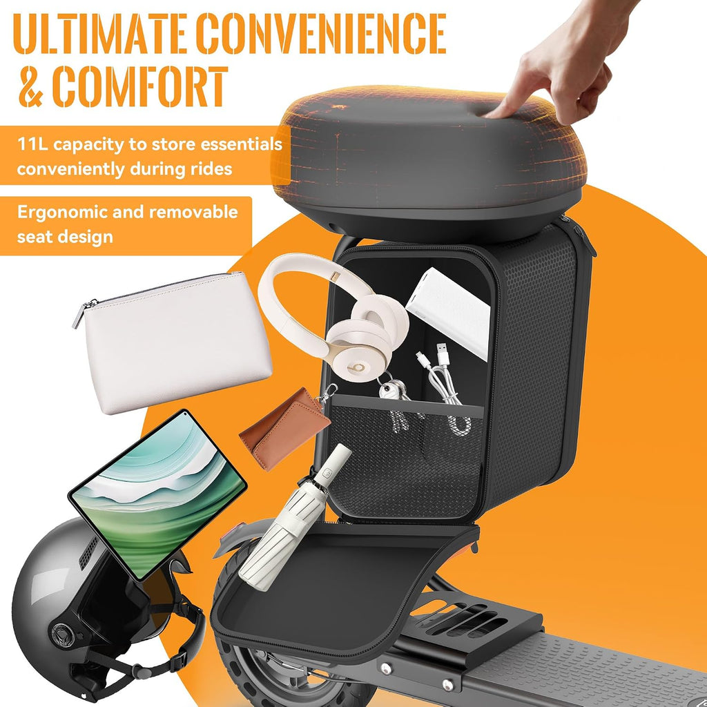 Aovowheel Electric Scooter for Adults, Folding E Scooter with 250W-500W Motor 16-24 Mph Top Speed, Max 15-60Miles Long Range,6.5''/8.5''/10''/14'' Solid Tires Commuting Scooters, Dual Brakes