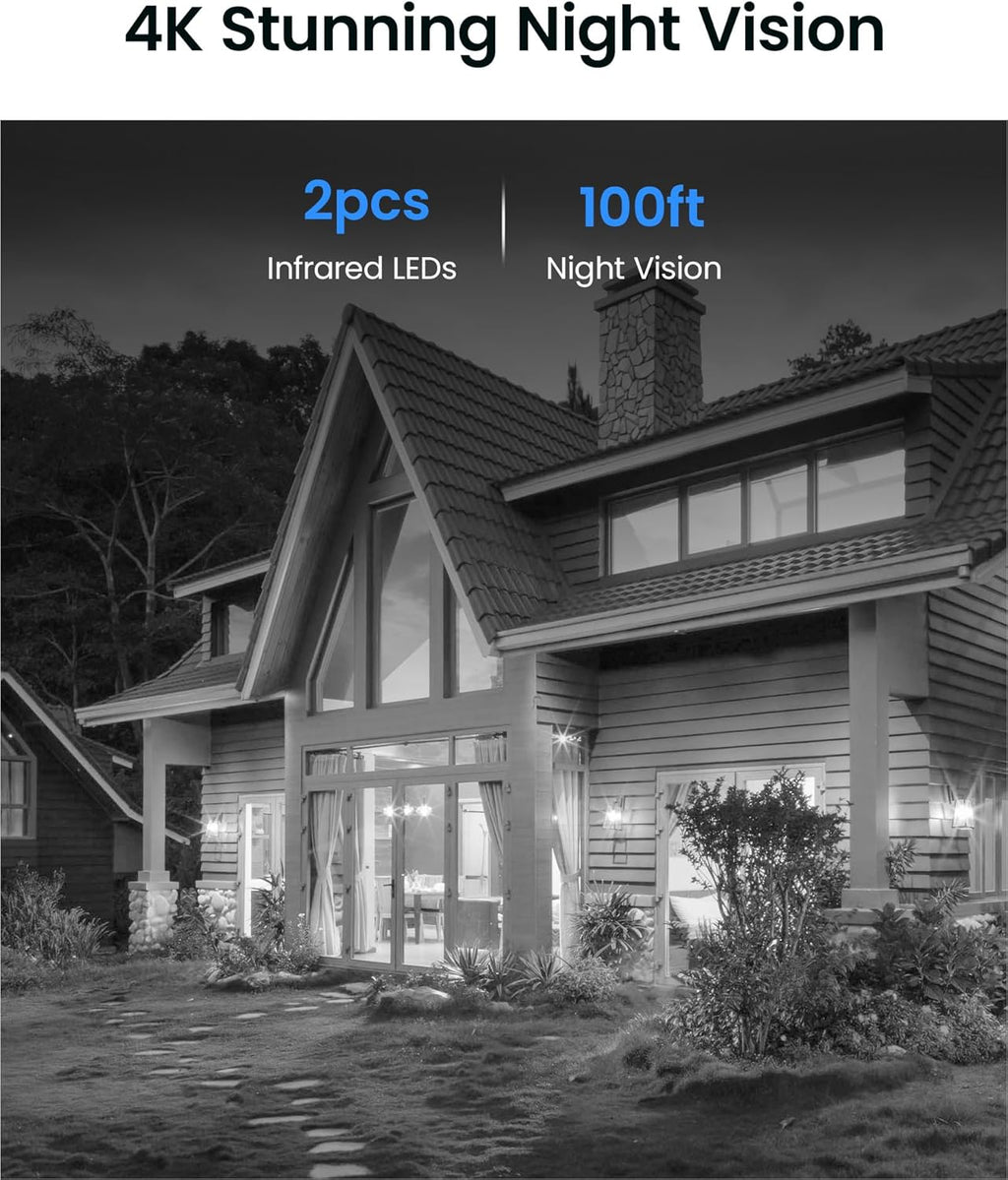 ZOSI C220 4K 8MP 8CH POE NVR Security Camera System (16CH Expandable), 6 x 8MP PoE IP Dome Cameras Outdoor Indoor, AI Human/Vehicle/Face Detection, One-Way Audio, 100ft IR Night Vision, 2TB HDD