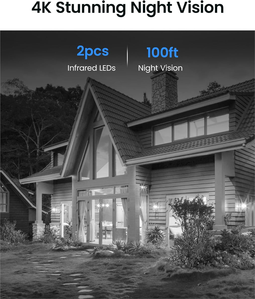 ZOSI C220 4K 8MP 8CH POE NVR Security Camera System (16CH Expandable), 8 x 8MP PoE IP Dome Cameras Outdoor Indoor, AI Human/Vehicle/Face Detection, One-Way Audio, 100ft IR Night Vision, 2TB HDD