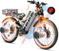 eAhora 2026 Romeo Pro 3/2 50-46Mph Electric Bike for Adults 5600W/4000W/2500W Dual Motor Ebike 60V/80Ah 52V/70Ah Long Range Fat Tire Full Suspension Electric Mountain Bicycle