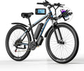 29 Inch Adult Commuter Electric Bike, 750 Watt/Peak 1000 Watt Motor 48V 17.5AH Removable Battery Electric Bike 29' x 2.1' 34MPH Electric Mountain Bike 21 Speed Gear Shift Electric Bike