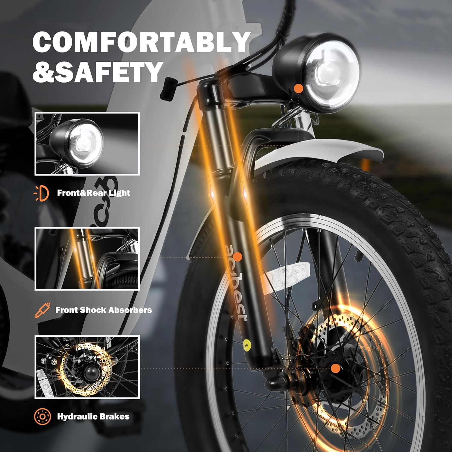 ACTBEST Triker Electric Bike, Peak 1200W Brushless Motor Folding Trike Ebike, 748.8Wh Removable Battery,Up to 70 Miles,Step-Thru 3 Wheel Electric Bicycle,20X3.0 Fat Tire Tricycle for Adults