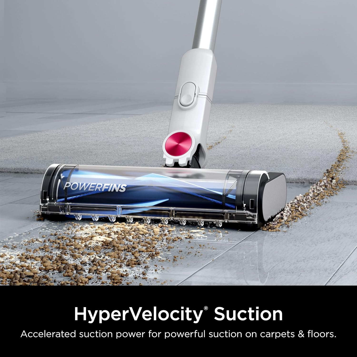 SHARK Clean & Empty Cordless Stick Vacuum Cleaner, Auto-Empty System, Self Cleaning Brushroll, HEPA Filter, Powerful Suction, Compact Lightweight, Perfect for Pet Hair (Renewed) (White + Bold Magenta)