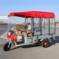 Ideal for Heavy Duty Electric Tricycle,Adult Tricycle Cover,Motorcycles or SANBENGZI Outdoor Riding, 3-Wheel Bike Riding from Rain,Dust,and Sun ( Color : Rojo , Size : W:85-90cm L:120cm/47in )