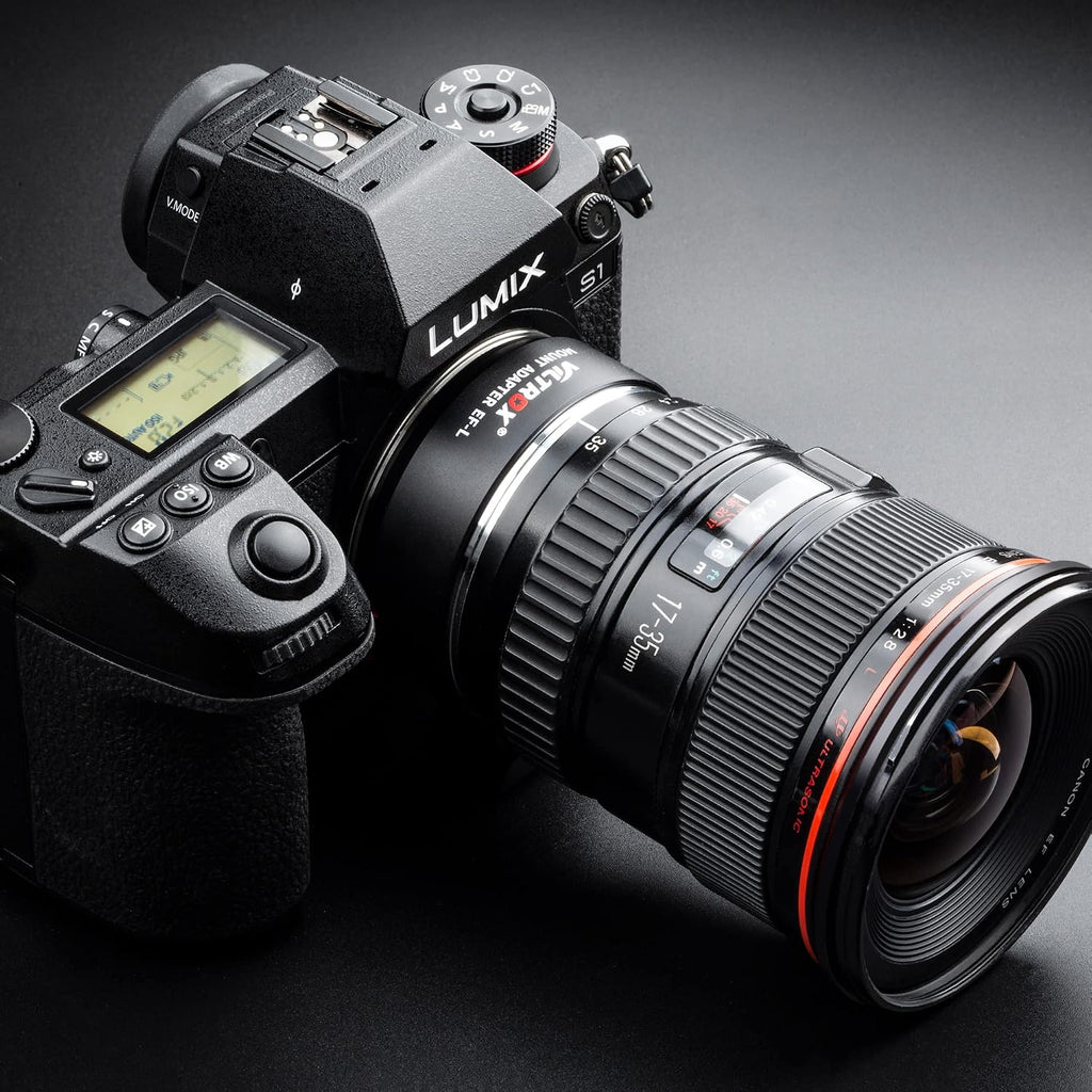 Viltrox EF-L Electronic AF Auto Focus Lens Mount Adapter Compatible with Canon EF/EF-S Lens to L Mount Camera Leica SL SL2/Panasonic S1 S1R S1H/Sigma fp