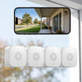 SOIADV Window Cameras for Home Security 4Pack, Wireless Security Camera System with Battery Powered, Indoor Camera with 4MP QHD, Motion Detection, Smart AI Color Night Vision, 2.4G&5GHz, Cloud/SD