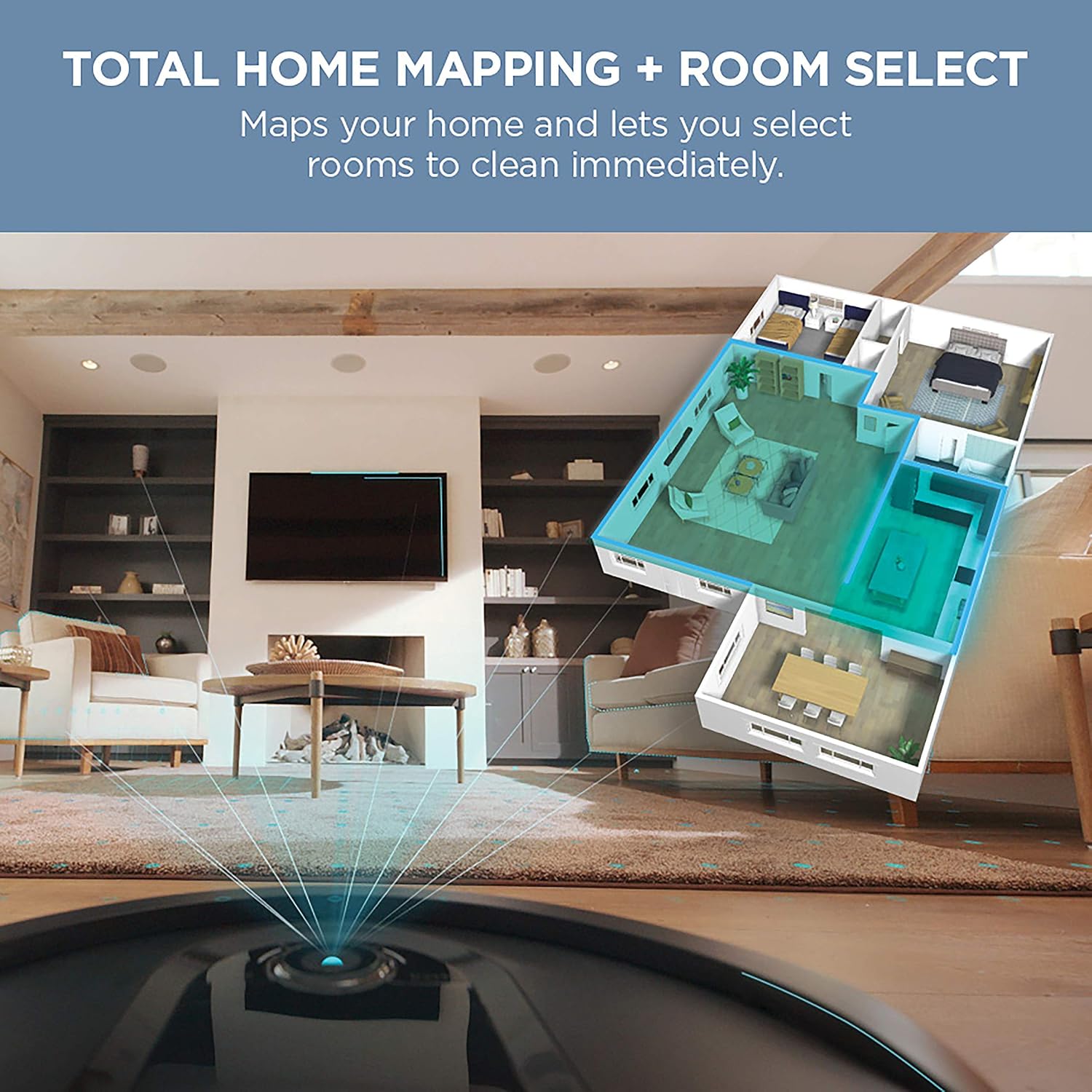 Shark IQ Robot Vacuum AV1002AE with XL Self-Empty Base, Self-Cleaning Brushroll, Advanced Navigation, Wi-Fi, Compatible with Alexa, 2nd Generation (Renewed)