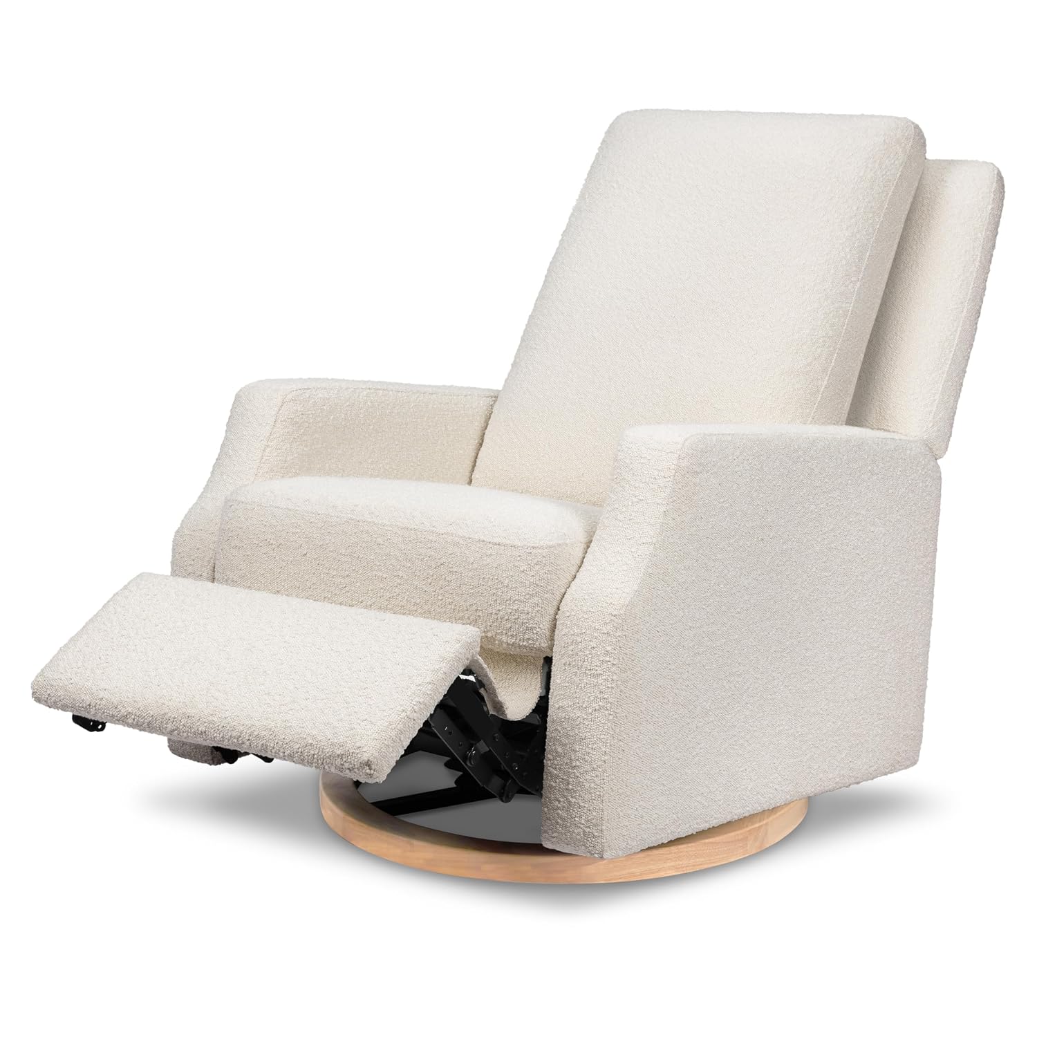 Namesake Crewe Glider Recliner Nursery Chair - GREENGUARD Gold & Certi-PUR US Certified Rocker Recliner - Glider Rocking Chair for Nursery & Living Room - Electronic, 270° Swivel, Ivory Boucle