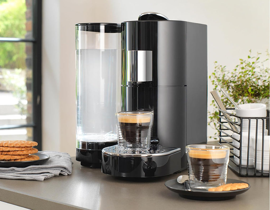 K-FEE® Twins II Single Serve Coffee and Espresso Machine (Black/Chrome) | Compatible with Starbucks Verismo*