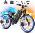 eAhora 2026 Romeo Pro3/2 50/46Mph Ebike 5600/4000W Dual Motor 200+Miles Electric Bike for Adults, 52V/70Ah 60V/80Ah Long Range 26 * 4.0' Fat Tire Full Suspension Electric Mountain Bike
