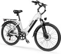 ESKUTE Electric Bike for Adults-1300w Peak Ebike, 28MPH Step Thru Electric Bicycle，70Miles 840 WH Removable Battery e-Bike, 7-Speed 26'' tire, Adjustable Stem,