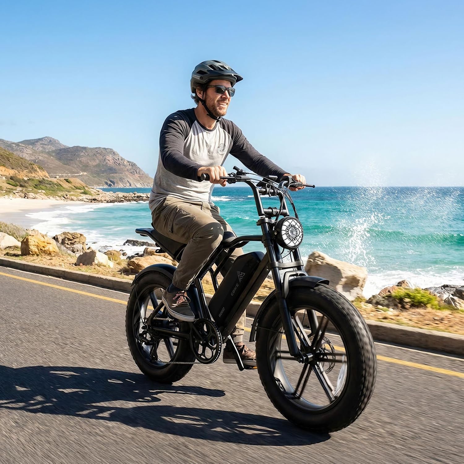 TST Electric Bike for Adults, 1500W Peak Motor 60/100 Miles Fat Tire Ebike with 48V 15Ah/25Ah Removable Battery 20' Electric Dirt Bike Full Suspension and 7-Speed