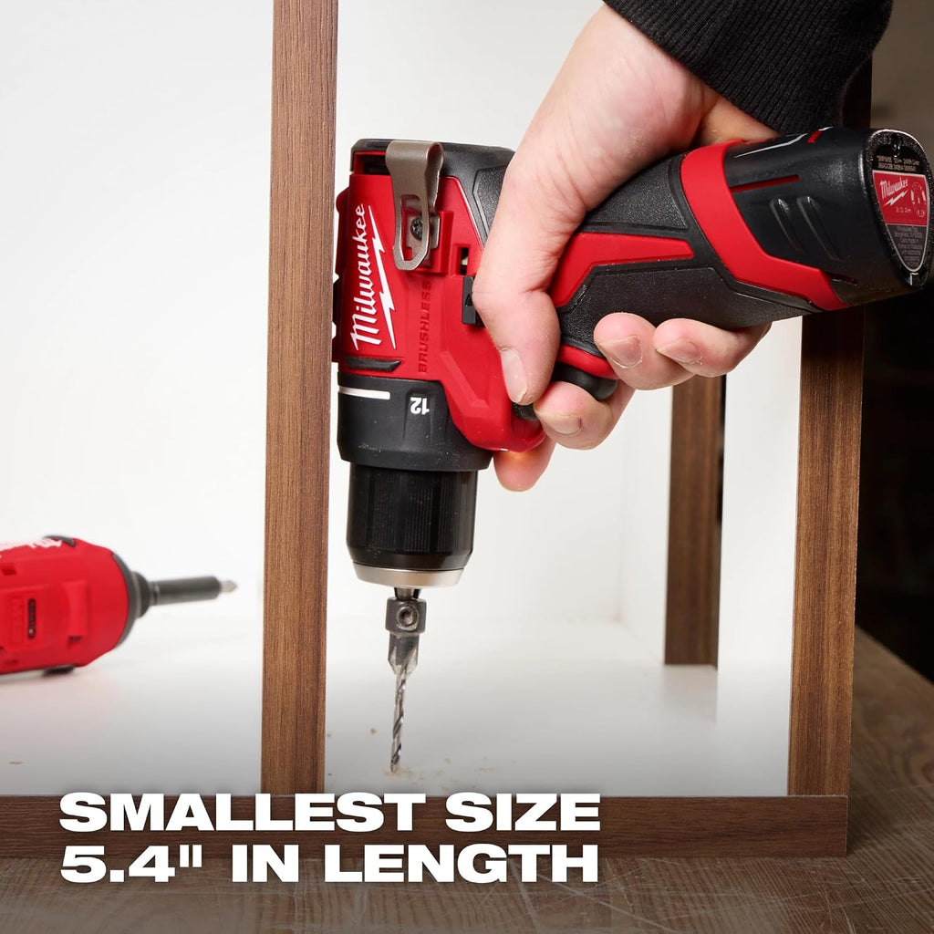 Milwaukee Electric - M12 SUBCOMPACT BRUSHLESS 2-Tool Combo KIT