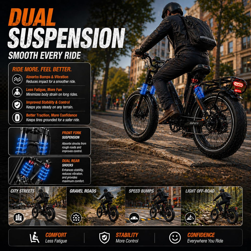 2026 eAhora Juliet Pro 2 Electric Bike for Adults, Peak 5400W Dual Motor, 43Mph, 60V 70Ah Battery for 220 Miles Range, 20' Fat Tires, APP, Commuting & Delivery