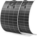 300W Flexible Solar Panel 23.5% High Efficiency 300 Watt Solar Panels Monocrystalline IP68 Waterproof Lightweight Bendable for RV, Camping, Boat, Roof Off-Grid (300w*2)