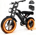 Elecby 1500W Peak Electric Bike for Adults, 28MPH 48V 13Ah Removable Battery, 60 Mile Range, 16'x4.0' Fat Tire, 7-Speed E-Bike with Dual Suspension – Commuter Ebike for Men & Women