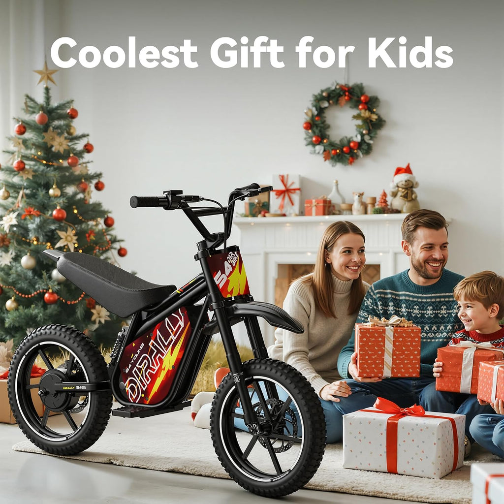 eAhora 36V 1000W Electric Dirt Bike for Kids 8+, 3-Speed Modes Kids Electric Bike, Up to 23MPH & 35 Miles Electric Off-Road Motocross for Kid, Hydraulic Brake & Dual Suspension, S4 Young Plus-Red