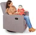 Evolur Raleigh Basic Glider, Recliner and Rocker in Lilac