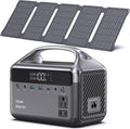Portable Power Station 300W (600W Surge) with 40W Solar Panel, 192Wh Solar Generator with LiFePO4 Battery, 5.5 lb Power Bank for Laptop and Emergency Backup