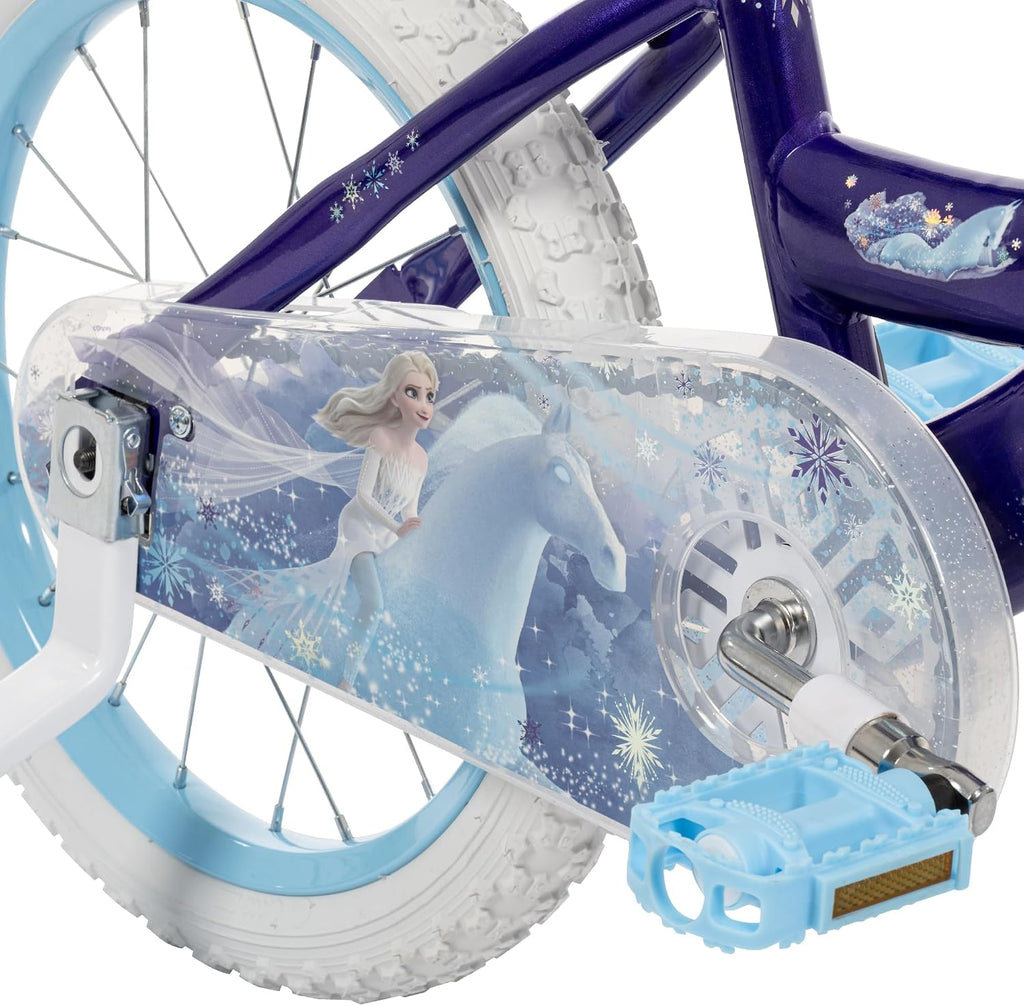 Huffy Disney Girls' Bikes, 12/16 Inch Sizes, Ages 3+ Years Old, Disney Princess, Minnie Mouse, Frozen Bicycles, Characters, Removable Training Wheels, Streamers, Easy Assembly, Durable, Safe