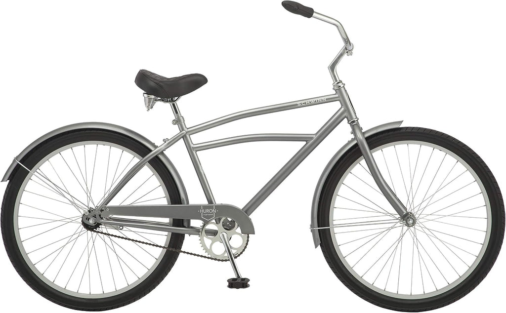 Schwinn Cruiser Bike, 26 Inch Bike for Women and Men, Beach Cruiser Bicycle, Linear Pull Brakes, Comfortable Padded Seat, Upright Riding Position, Adult Bicycle
