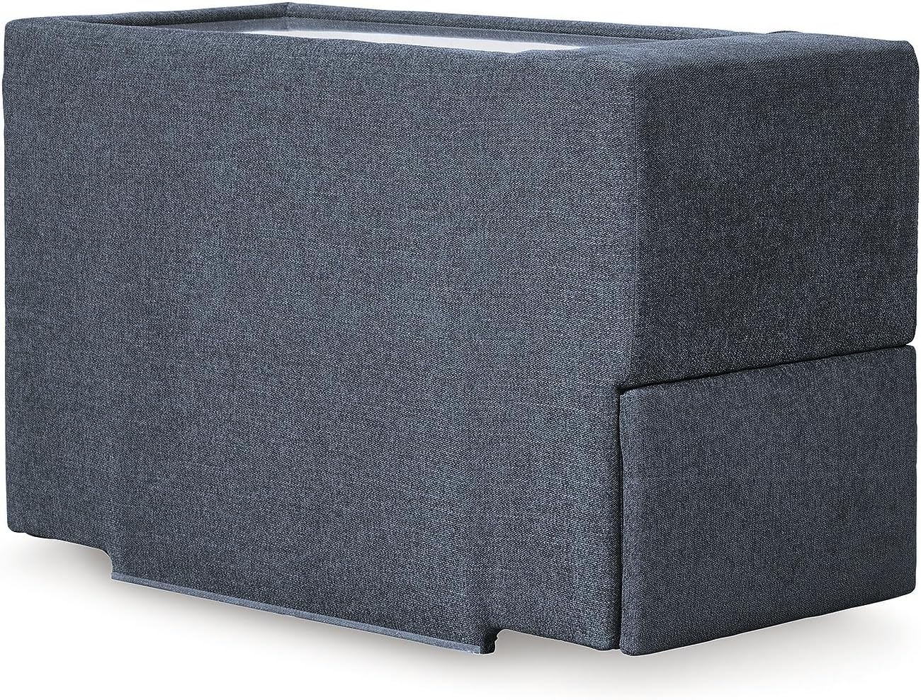 Signature Design by Ashley Contemporary Modmax Stain Resistant 7-Piece Sectional with Reversible Cushion and Storage Console, Dark Blue