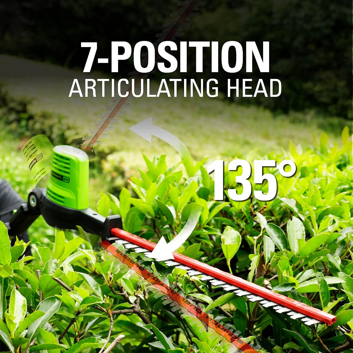 Greenworks Pro 80V 20' Cordless Pole Hedge Trimmer, Tool Only