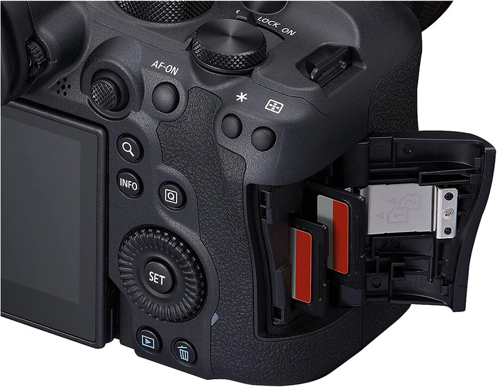 Canon EOS R6 Mark II Camera Bundle with 24-50mm + 128GB Extreme Speed Card, U-Grip, Microphone, LED Video Light, Spare Battery, Filter Kit, More (Extreme Pro-Bundle), Black (Renewed)