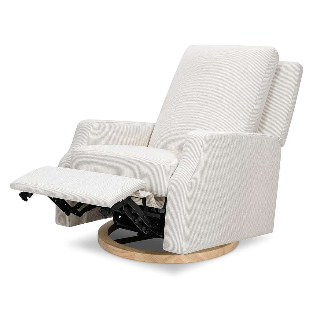 Namesake Crewe Glider Recliner Nursery Chair - GREENGUARD Gold & Certi-PUR US Certified Rocker Recliner - Glider Rocking Chair for Nursery & Living Room - Electronic, 270° Swivel, Fog Chatham