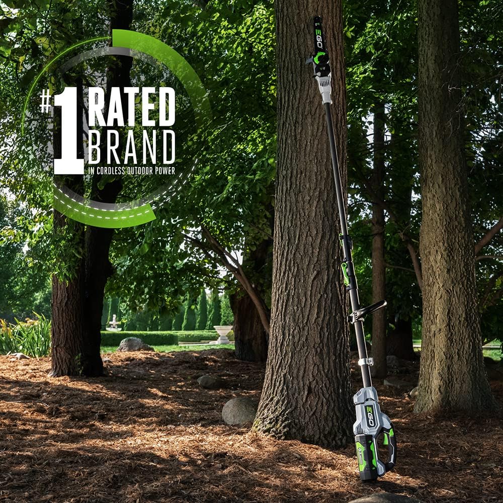EGO POWER+ Pole Saw for Tree Trimming, Cordless Electric Pole Saw with Telescopic LED Cut Line Indicator, Battery and Charger Not Included - PS1000