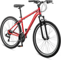 Schwinn Network 3.5 Hybrid Bike, Mens and Womens Bike, 21-Speed Hybrid Bicycle, Aluminum Frame, Suspension Seat, Alloy Linear Pull Brakes, Adult Bicycle