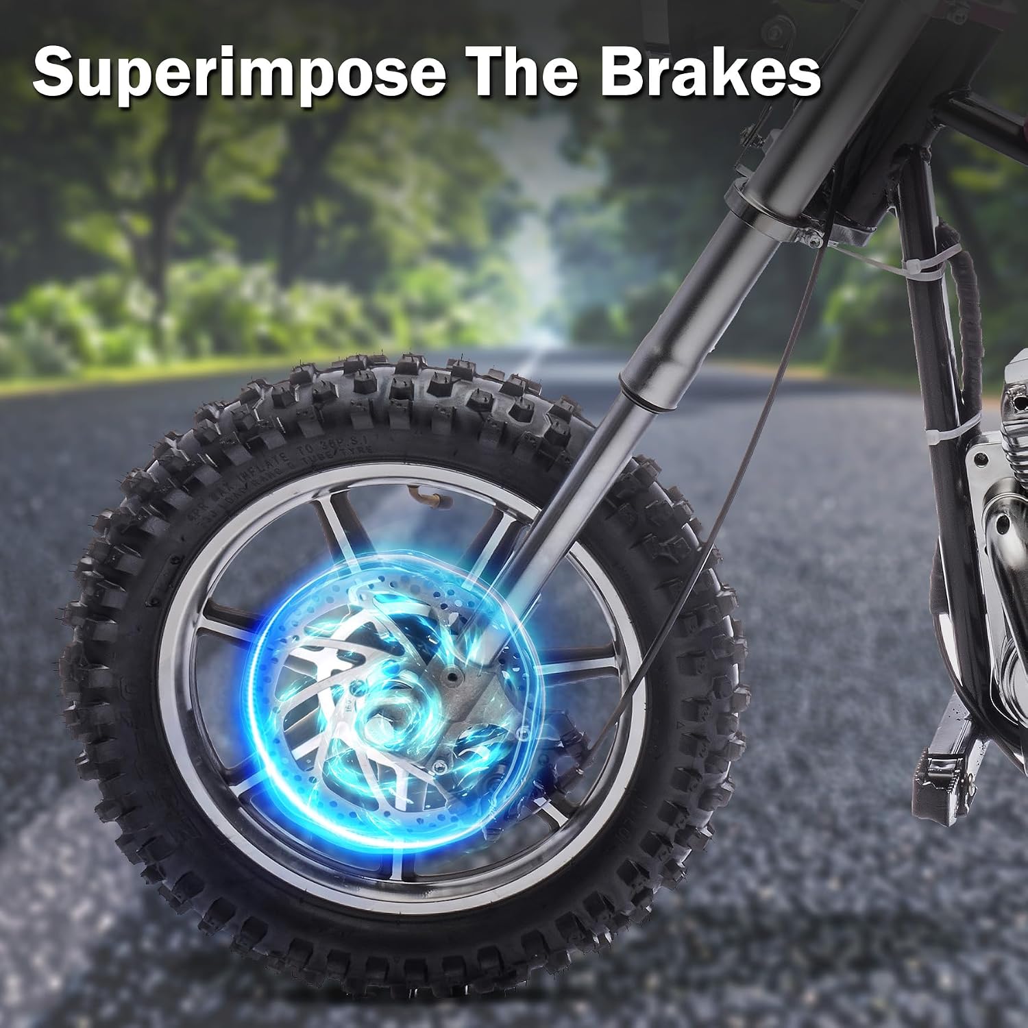 36V 7.5AH Electric Motorcycle for Kids, 350W Strong Motor 14MPH Fast Speed Electric Retro Off-Road Motorcycle, Leather Seat Dirt Bike, LED Lights, Air-Filled Tires, Silver Pink