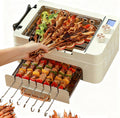 Electric BBQ Kebab Grill Machine - Non-Stick Double Layer Grill Oven for Indoor Outdoor Camping - 360° Rotating Skewers