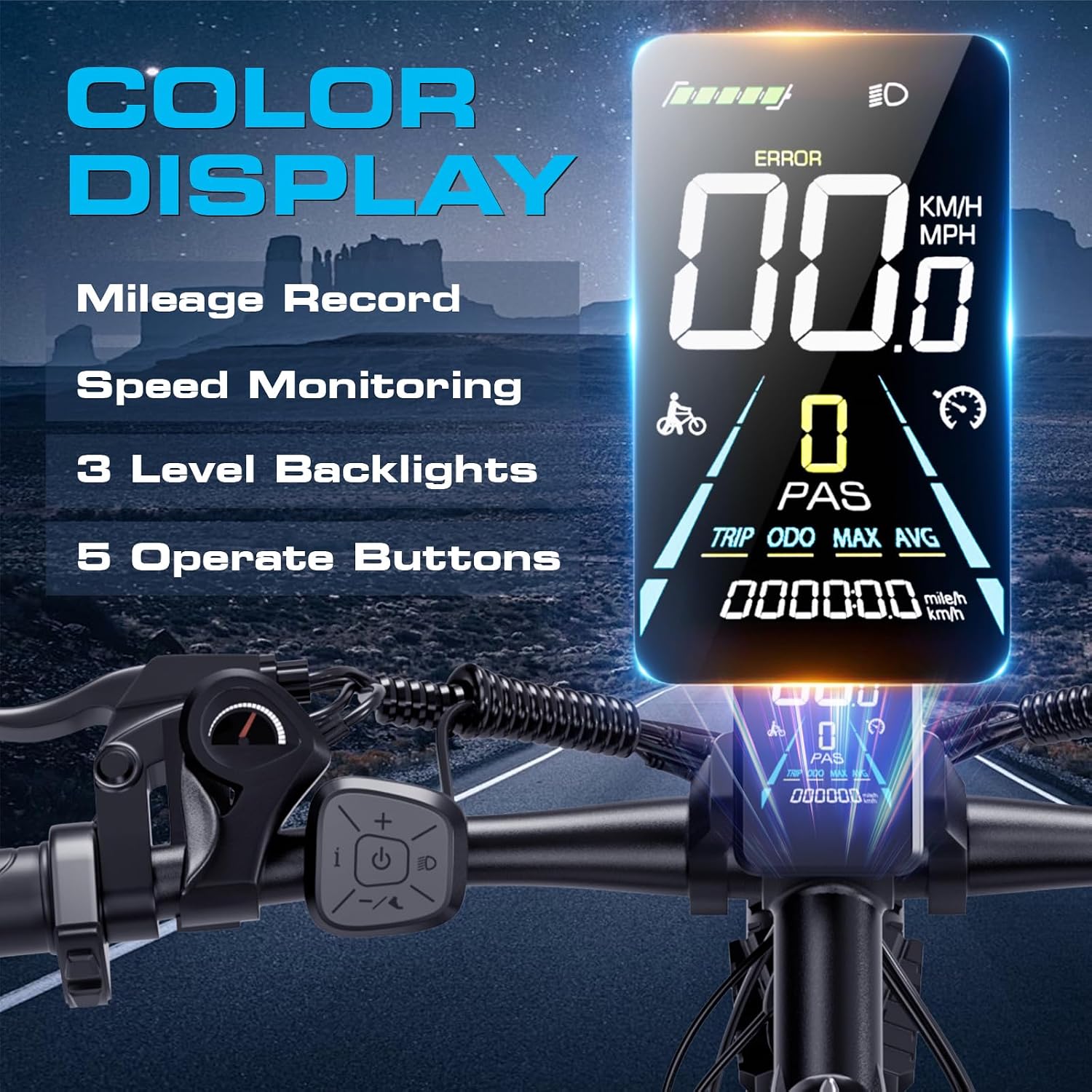 Electric Bike for Adults with Peak 2000W, Max 34 mph 30-80 Miles Commuting Electric Mountain Bike, 48V 17.5Ah Removable Battery 21-Speed Disc Brakes, 29' Tires and Front Suspension