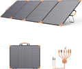 400W Bifacial Portable Solar Panel, 33V Lightweight Foldable Solar Charger for Power Station, IP68 Waterproof 23.5% High Efficiency with Adjustable Kickstands for Camping RVs Home Backup