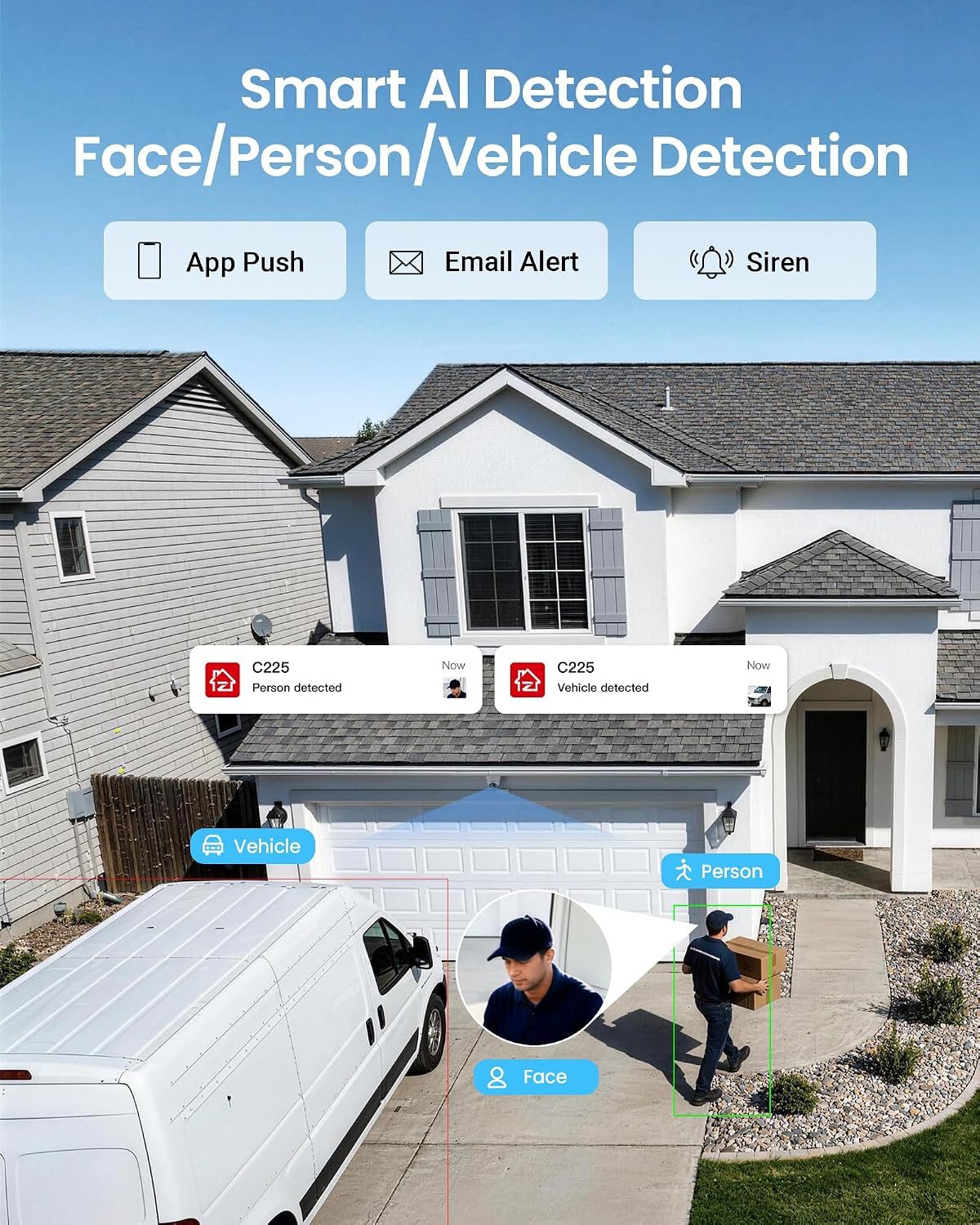 ZOSI 4K PoE Security Camera System with Face/Person/Vehicle Detection, 16 x 4K Outdoor IP Dome Cameras, 2 Way Audio, Color Night Vision, 16 Port 32CH 8MP Dual-Bay NVR with 4TB HDD for 24/7 Recording