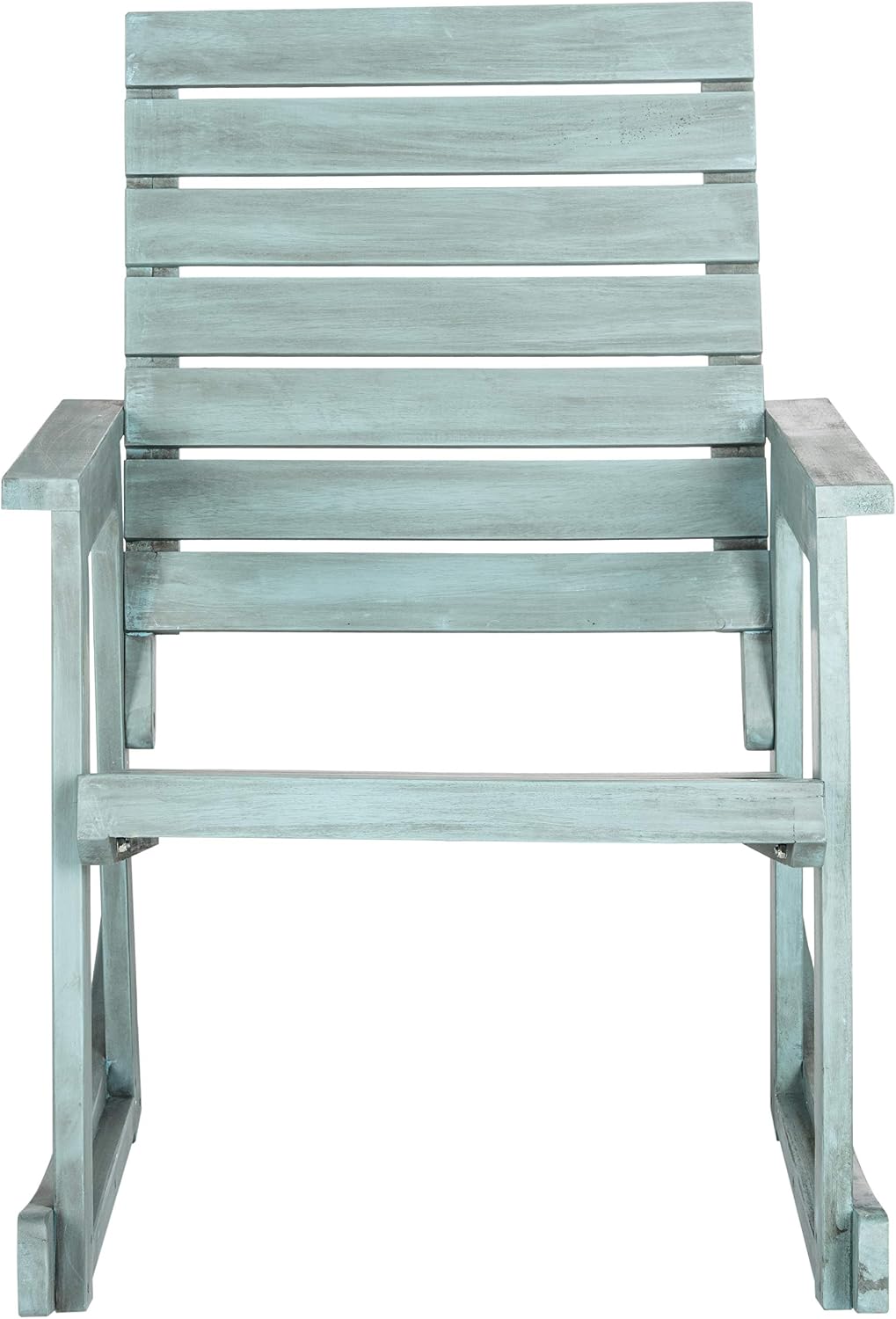 SAFAVIEH Outdoor Collection Alexei Ash Grey Rocking Chair